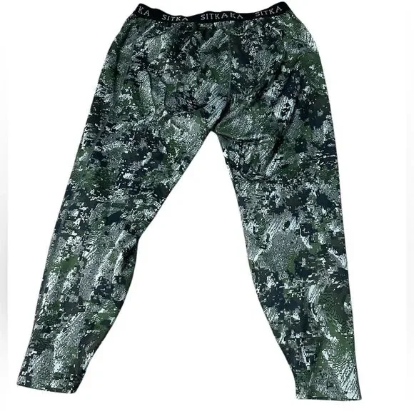 Sitka Gear Base Layer Pants Mens 2XL Optifade Camo Performance Hunting Leggings - Picture 2 of 7